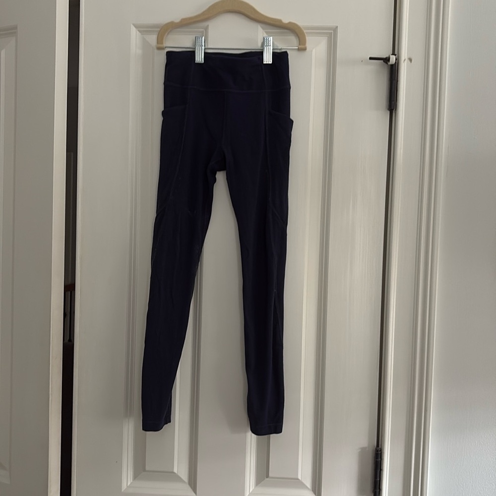 Athleta girls navy leggings